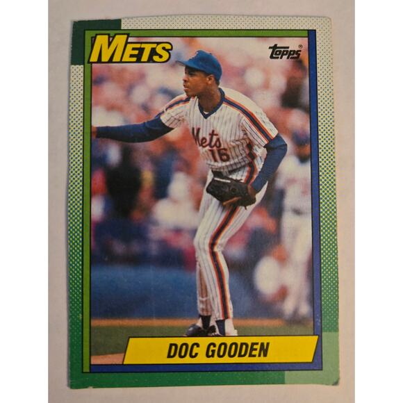 Doc Gooden 1990 Topps Mets 3rd Youngest to Reach Plateau Baseball Card - Picture 1 of 3